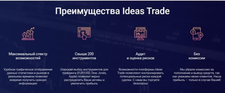 Преимущества Ideas Trade