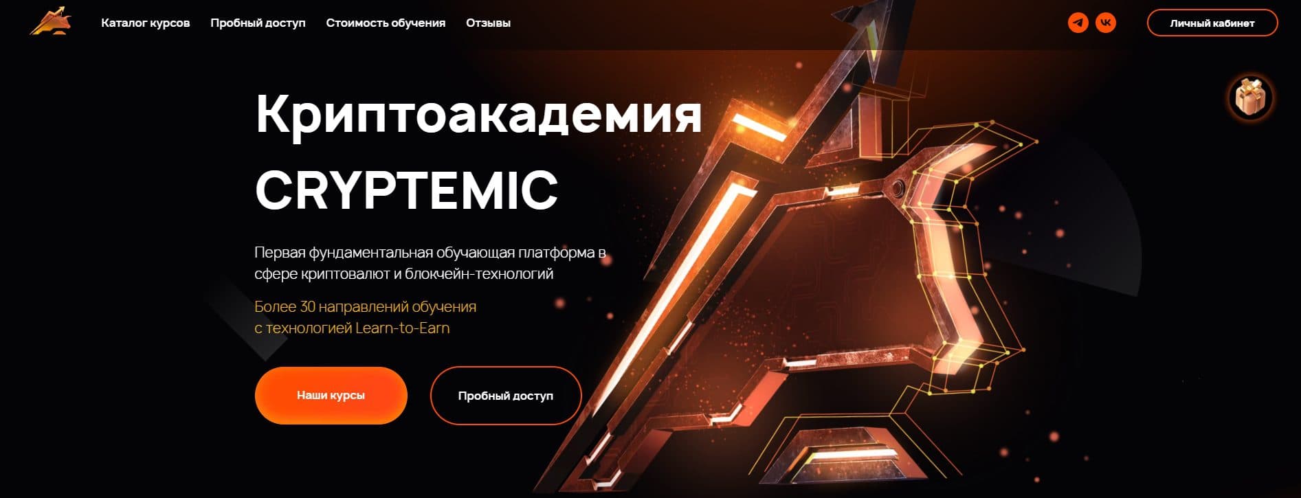 Cryptemic Academy сайт