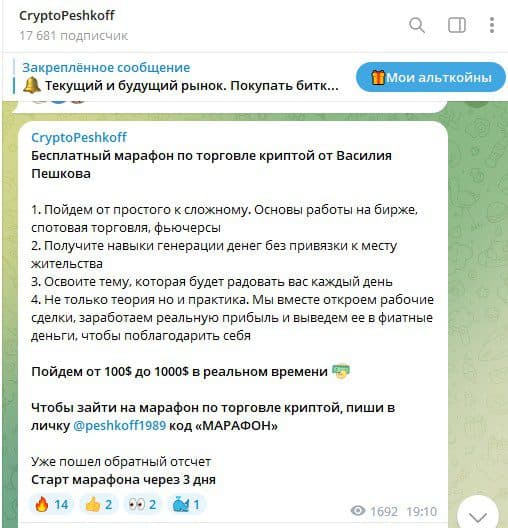 Крипто Скамер Василий Пешков проект обзор