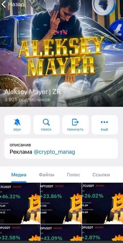 Алексей Майер телеграмм