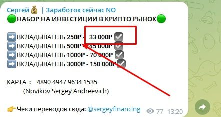 Sergeyfinancing прибыль