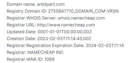 Arbitpart.com домен