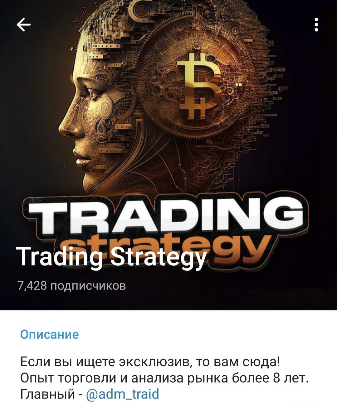 Trading Strategy трейдер Аdm Тraid