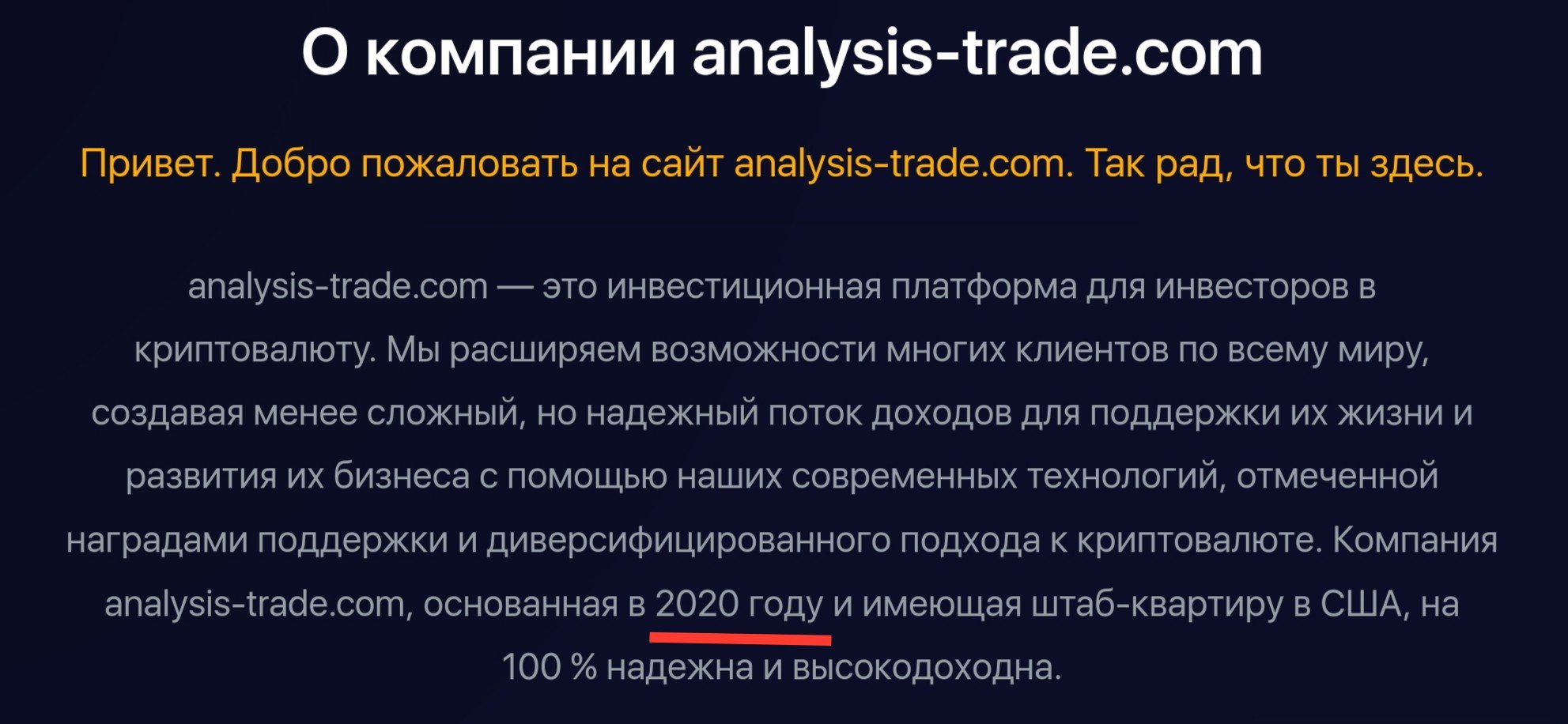 Обзор компании Analysis Trader