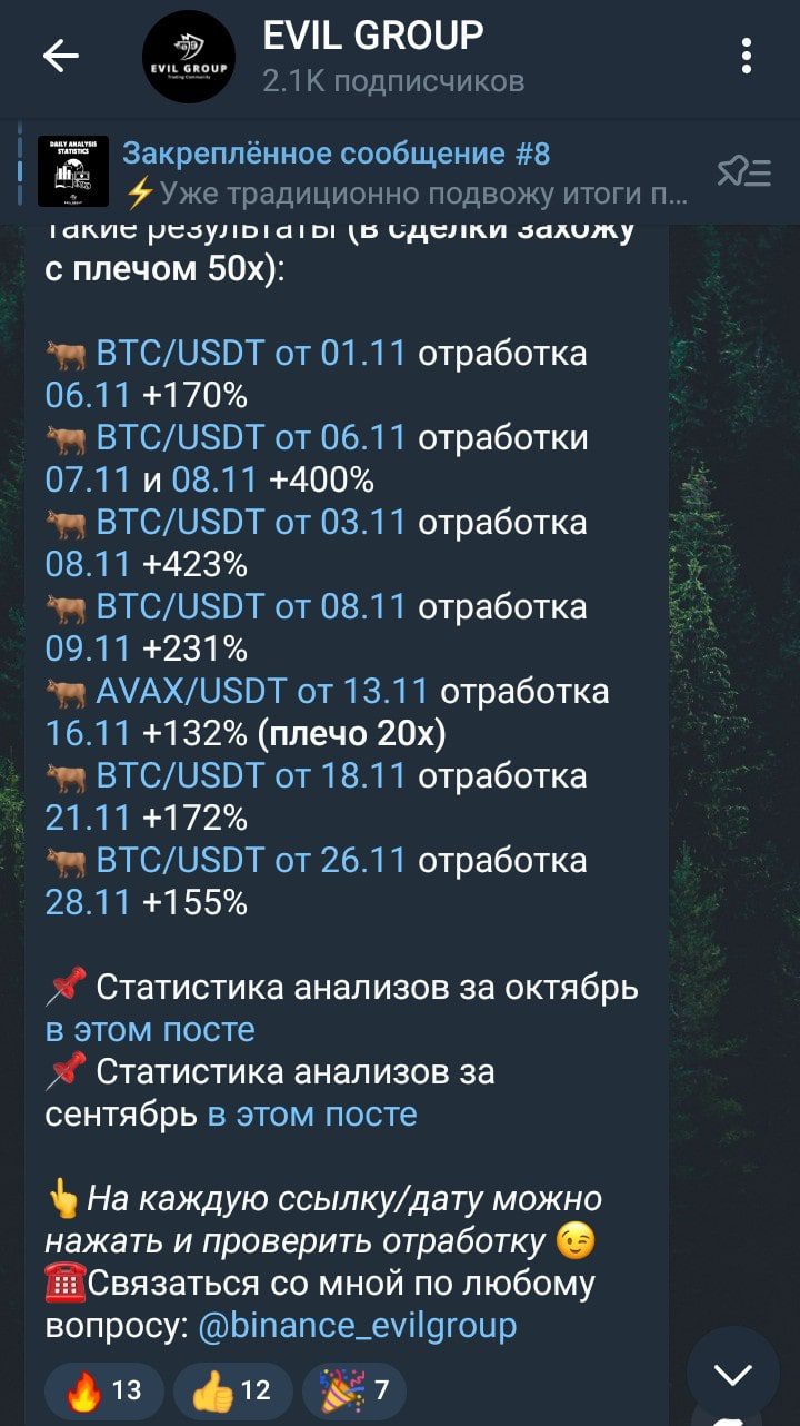 EVIL GROUP телеграмм
