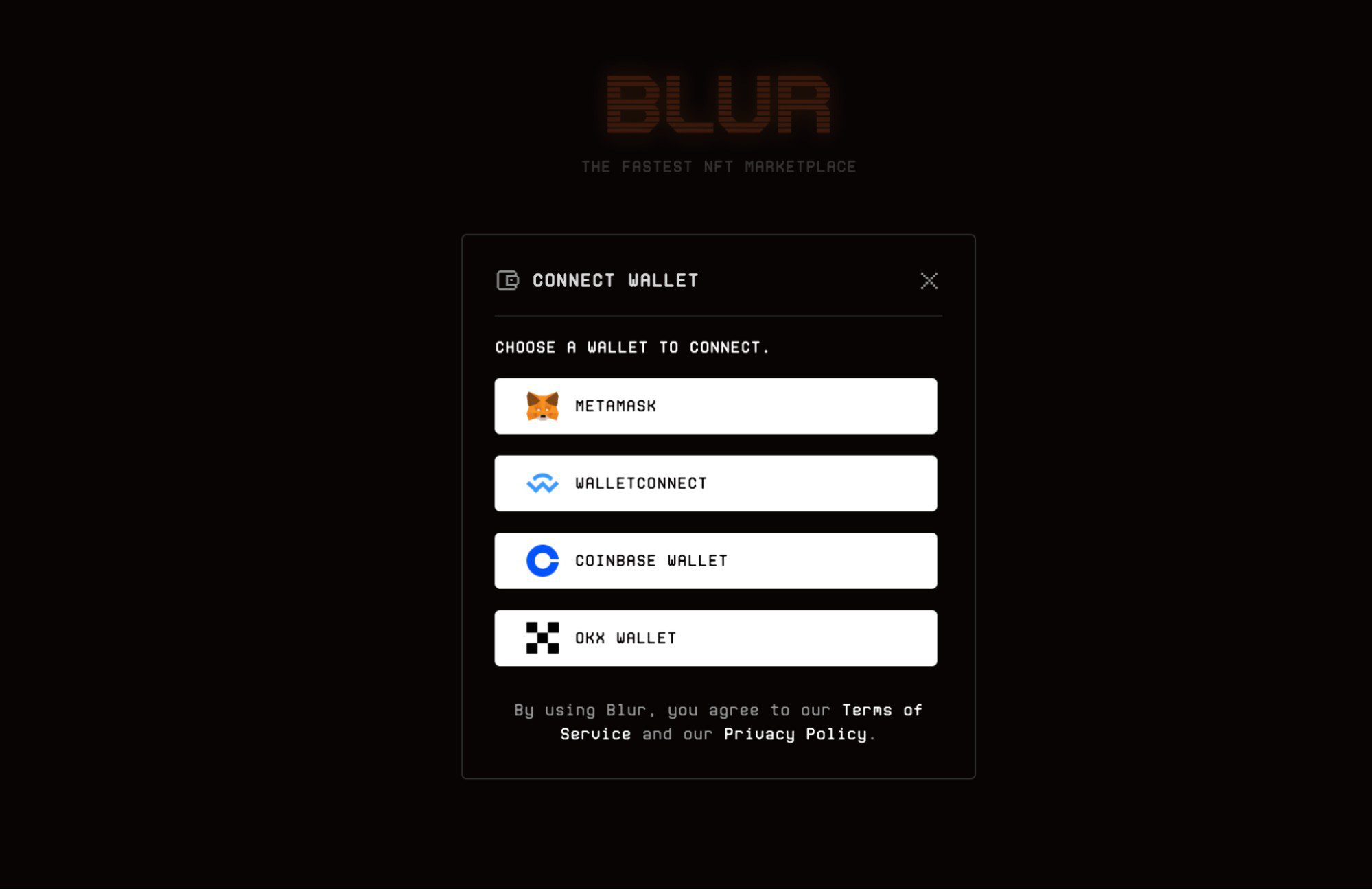 Blur NFT Marketplace обзор сайта