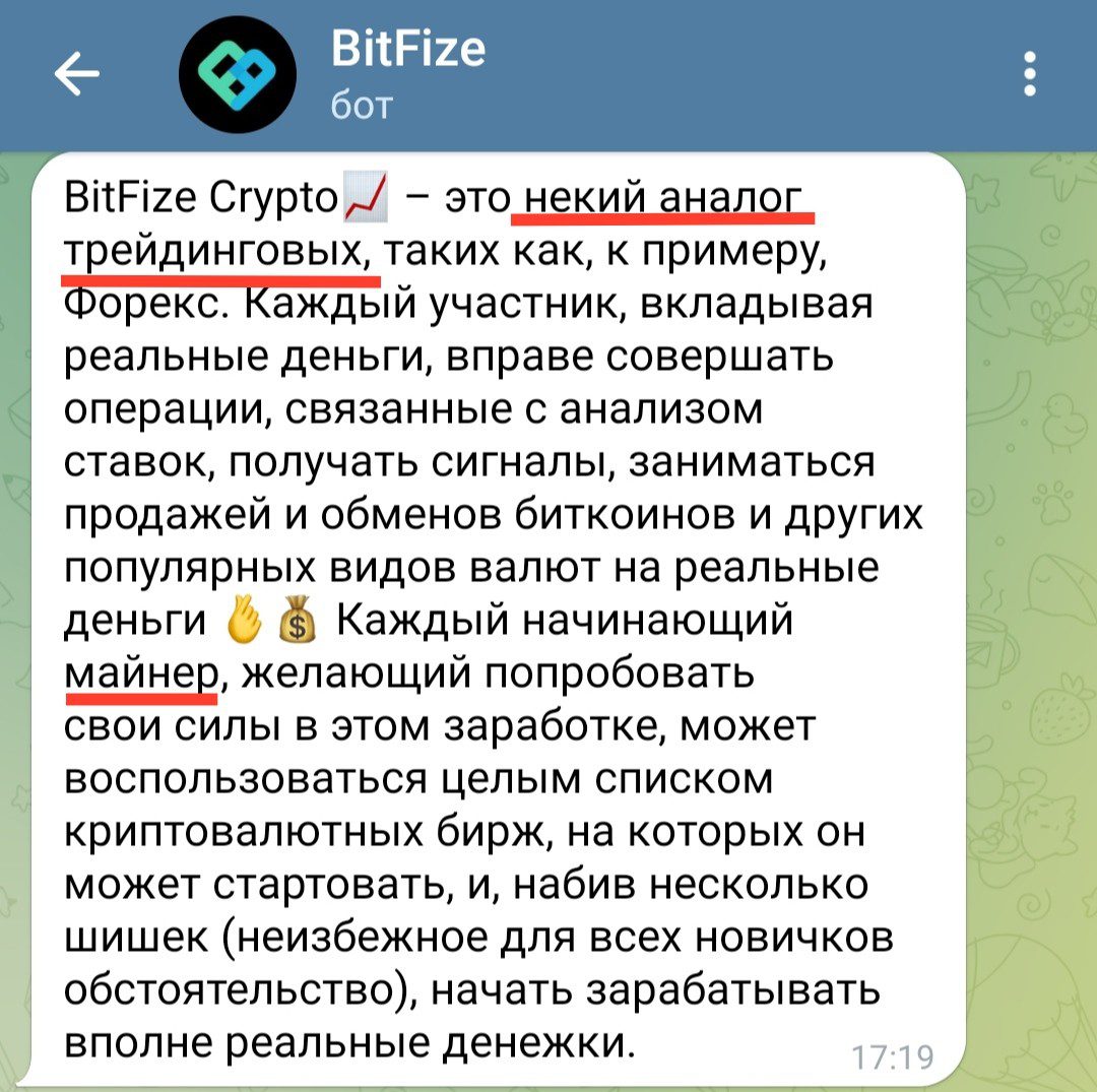 BitFize бот обзор