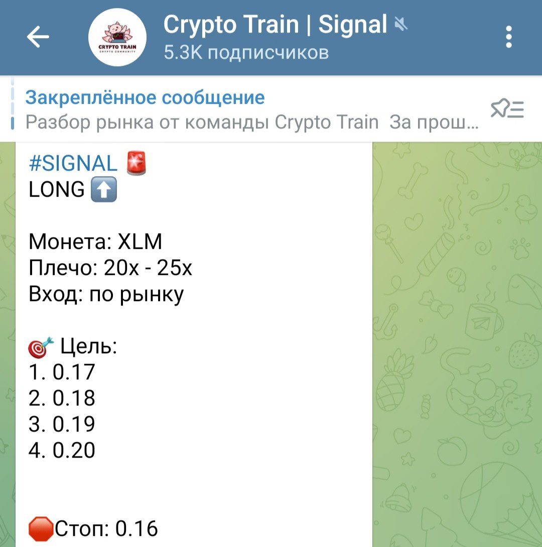 Crypto Train сигналы