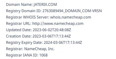 Jaterix Com домен