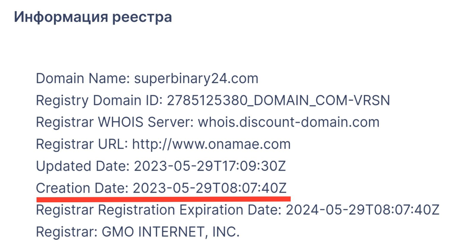 Superbinary24.com домен