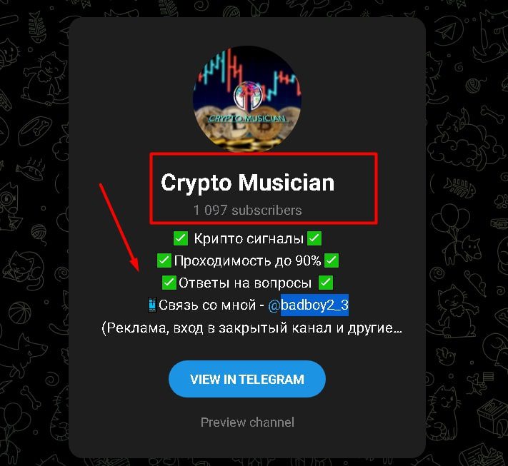 Crypto musician телеграмм