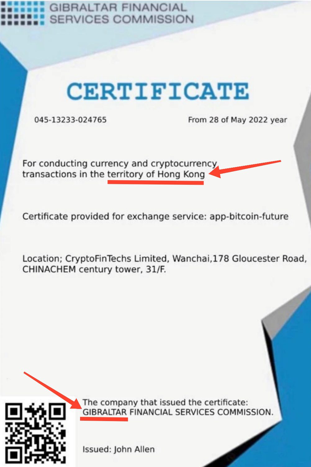 Cryptolear.com сертификат
