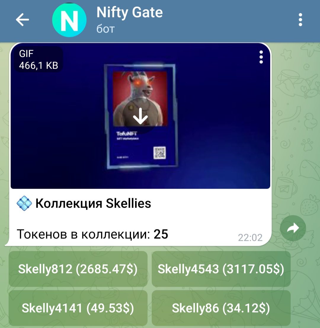 Nifty Gate телеграмм
