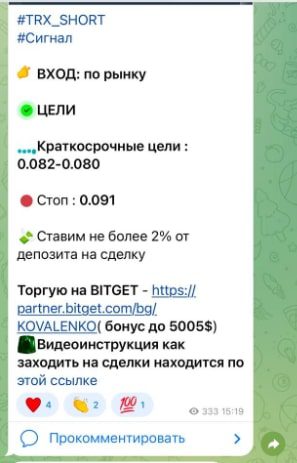 Kovalenko Analytics телеграмм
