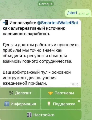Smart Wallet телеграмм