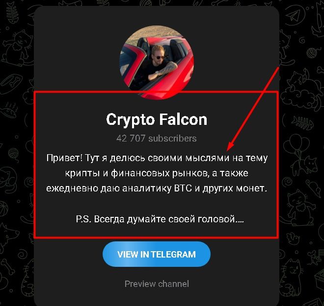 Crypto falcon канал