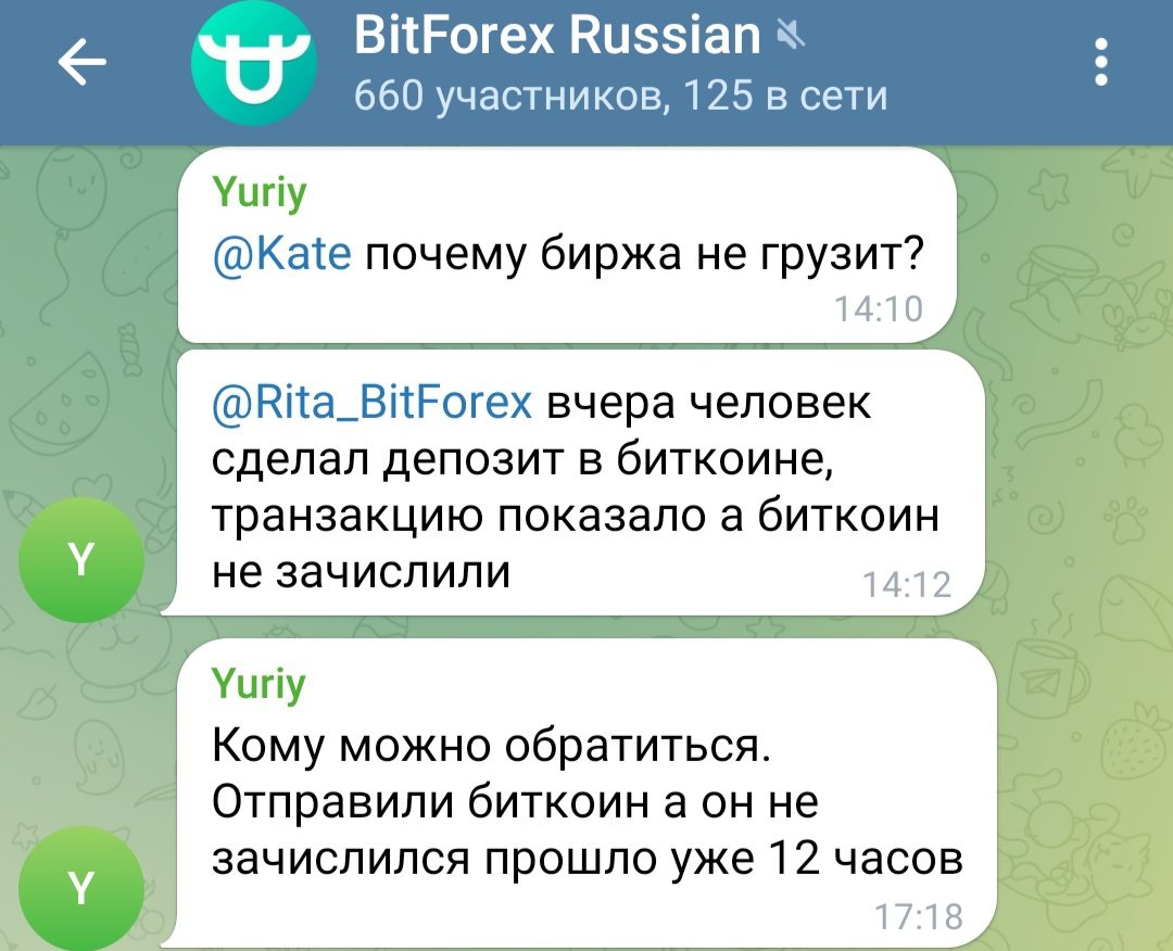 Отзывы о Bitforex