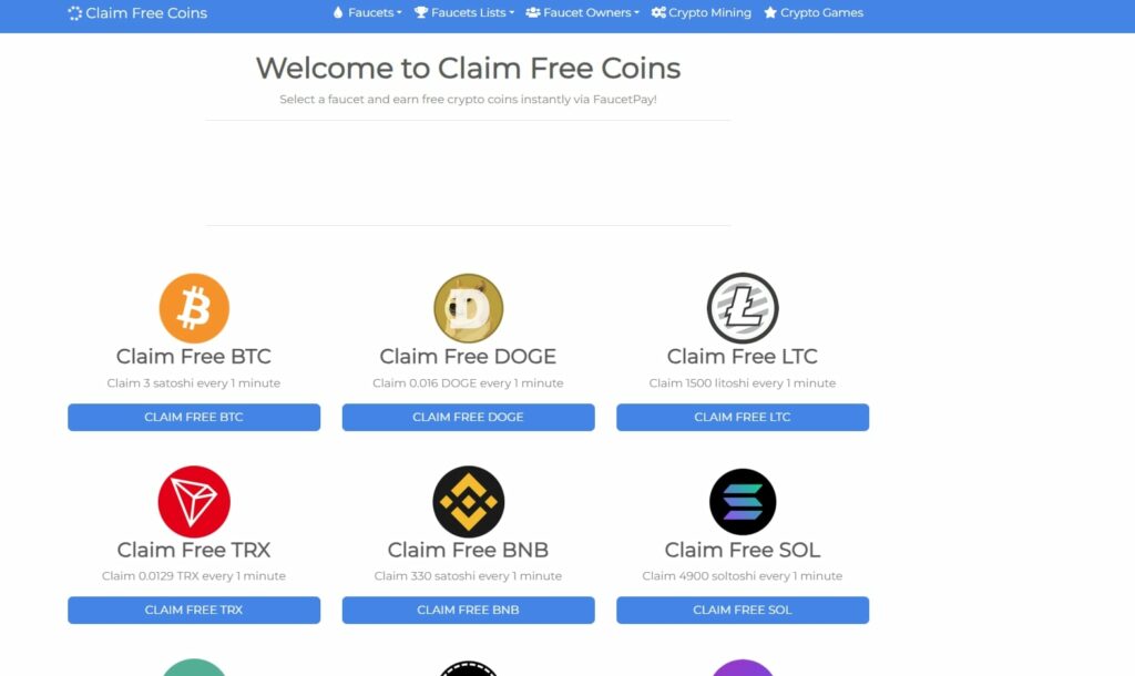 Claimfreecoins сайт