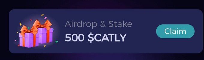 AirDrop and stake CATLY IO