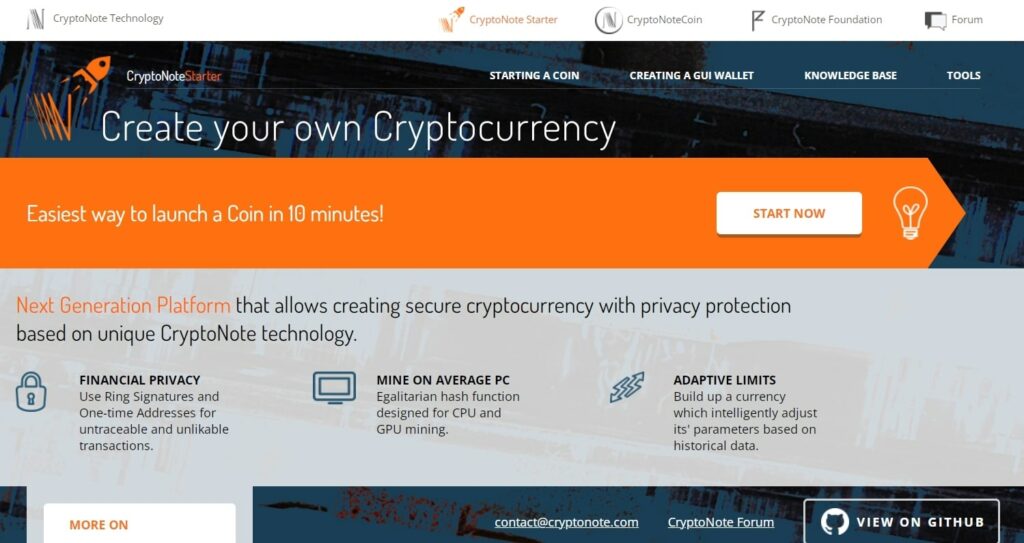 Cryptonotestarter сайт