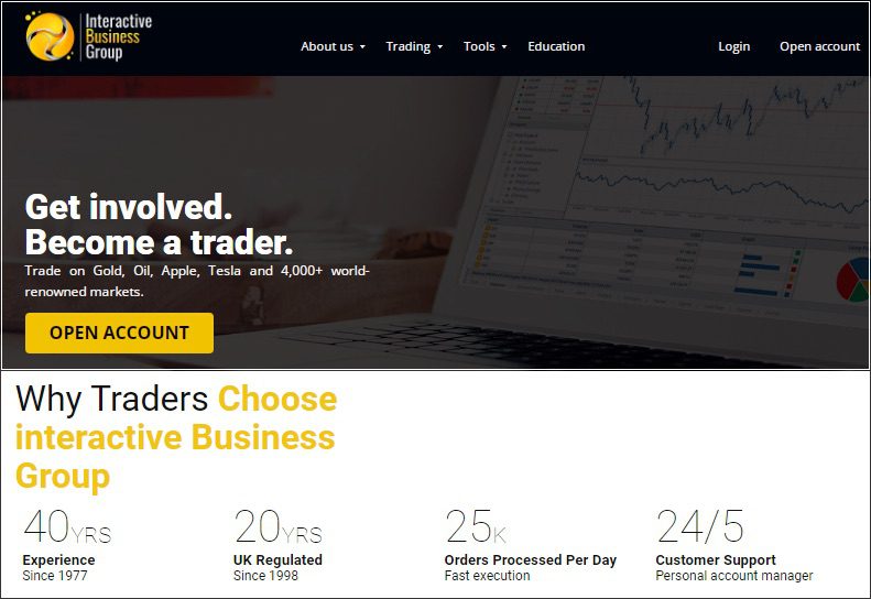 Сайт Interactive Business Group