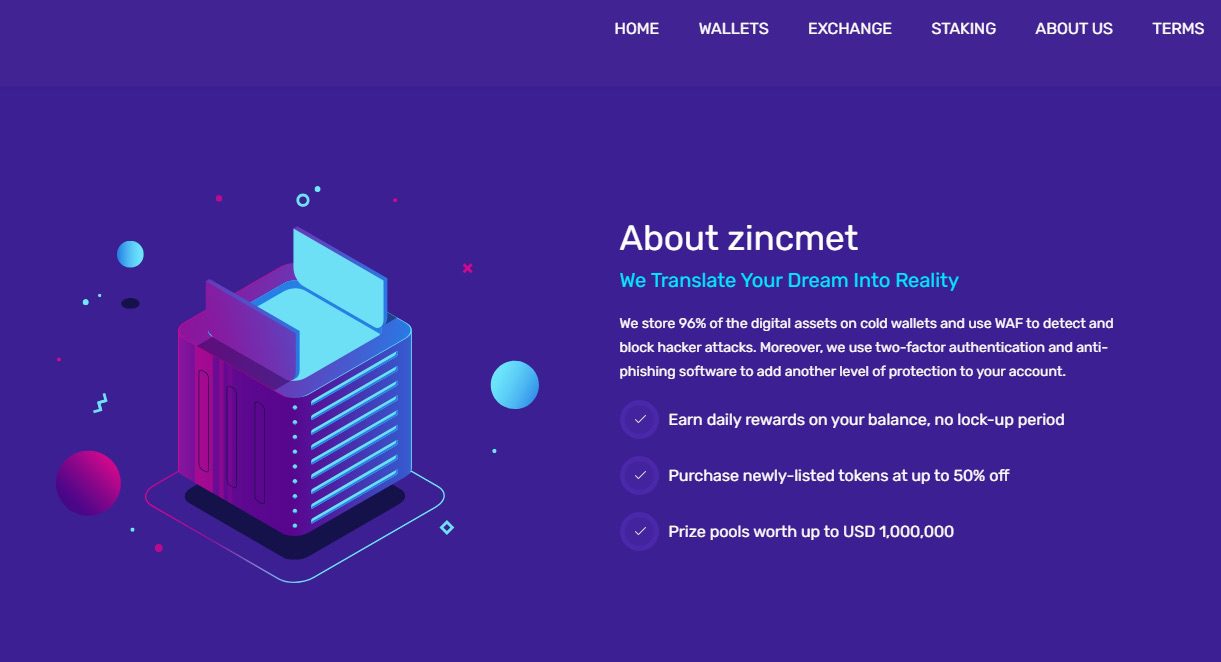 Сайт Zincmet