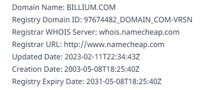 Billium Trade bot домен