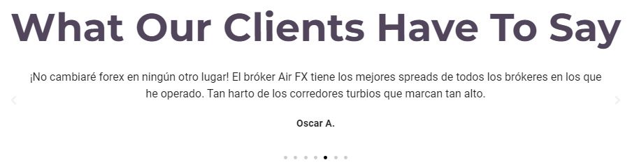 Брокер AirFX: отзывы клиентов