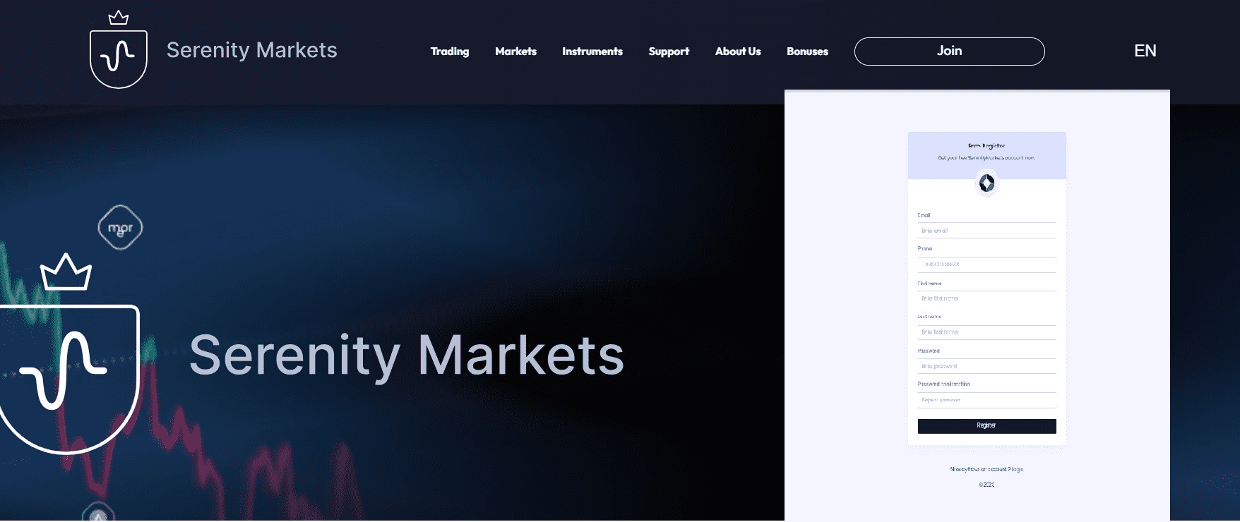  Брокерская компания Serenity Markets
